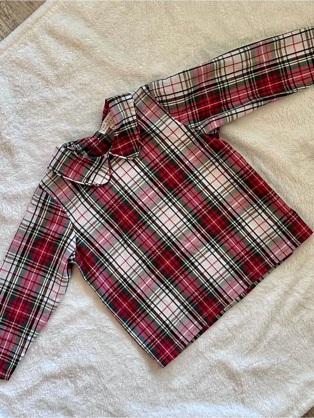 The Beaufort Bonnet Company Red and White Plaid Button-Down Top